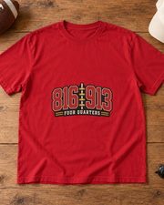 816 913 Four Quarters Premium T Shirt flat lay