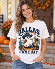 Dallas Haunted Game Day Comfort Colors Halloween shirt mockup