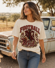Football Girl Varsity T-shirt alternate lifestyle mockup