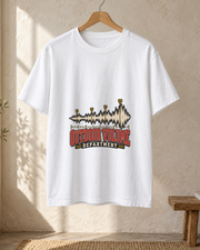 Outdoor Volume Waveform Premium T Shirt hanger view