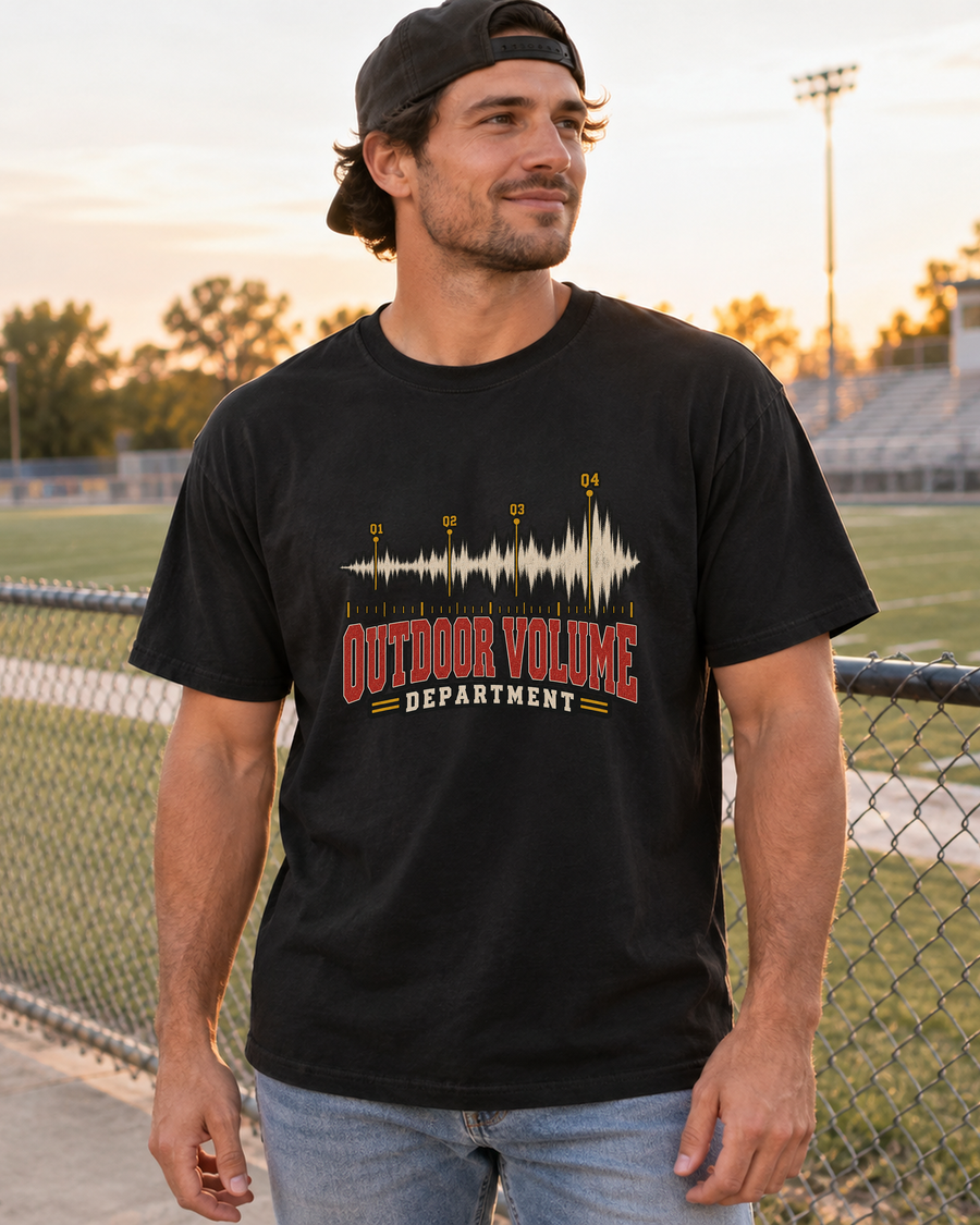 Outdoor Volume Waveform Premium T Shirt male lifestyle