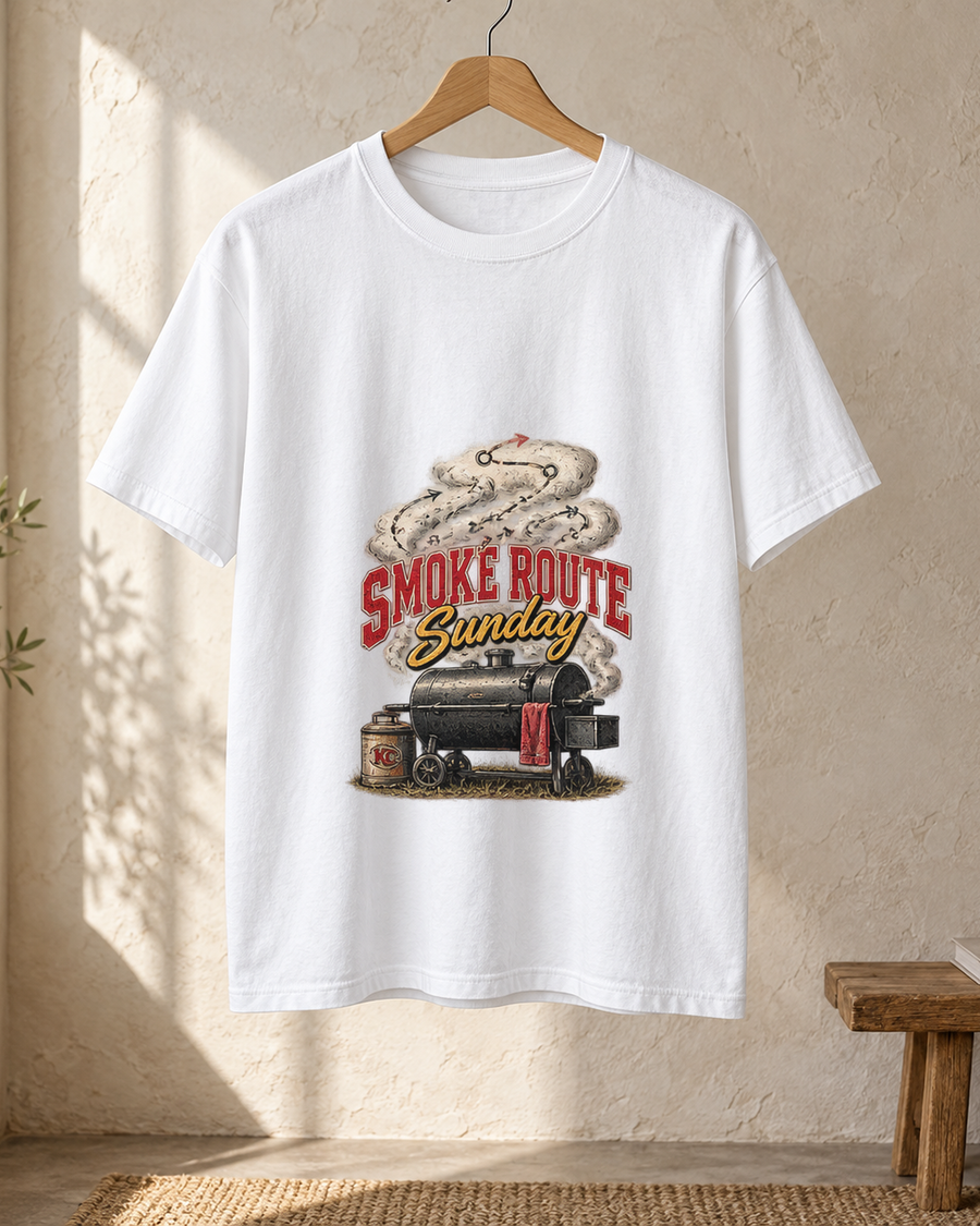 Smoke Route Sunday Premium T Shirt hanger view