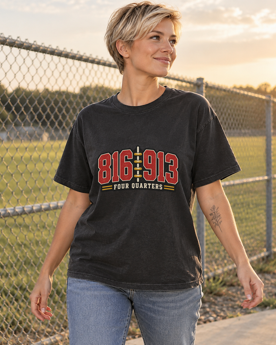 816 913 Four Quarters Premium T Shirt female lifestyle
