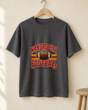 Kansas City Football Four Quarters Heritage Premium T Shirt hanger view