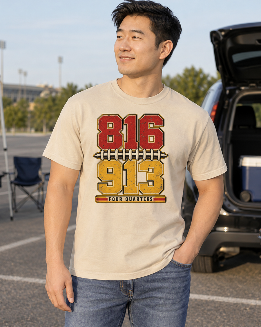 816 913 Four Quarters Premium T Shirt male lifestyle