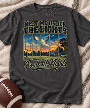 Meet Me Under The Lights Comfort Colors flat lay