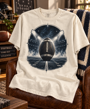 Dark Stadium Football T-shirt folded mockup