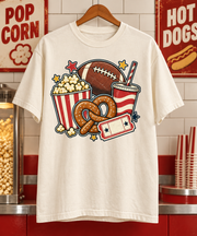 Football Snack Collage T-shirt hanger mockup