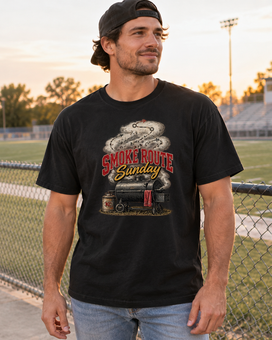 Smoke Route Sunday Premium T Shirt male lifestyle