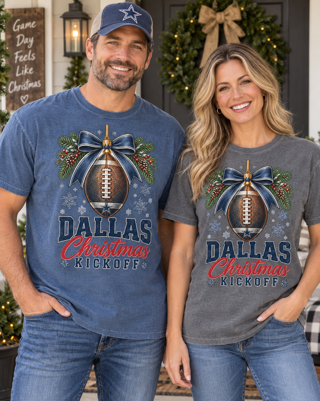 Dallas Christmas Kickoff ornament lifestyle mockup