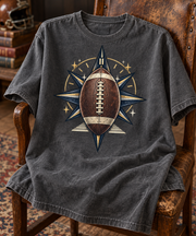 Football Compass Star T-shirt folded mockup