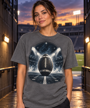 Dark Stadium Football T-shirt hero model mockup