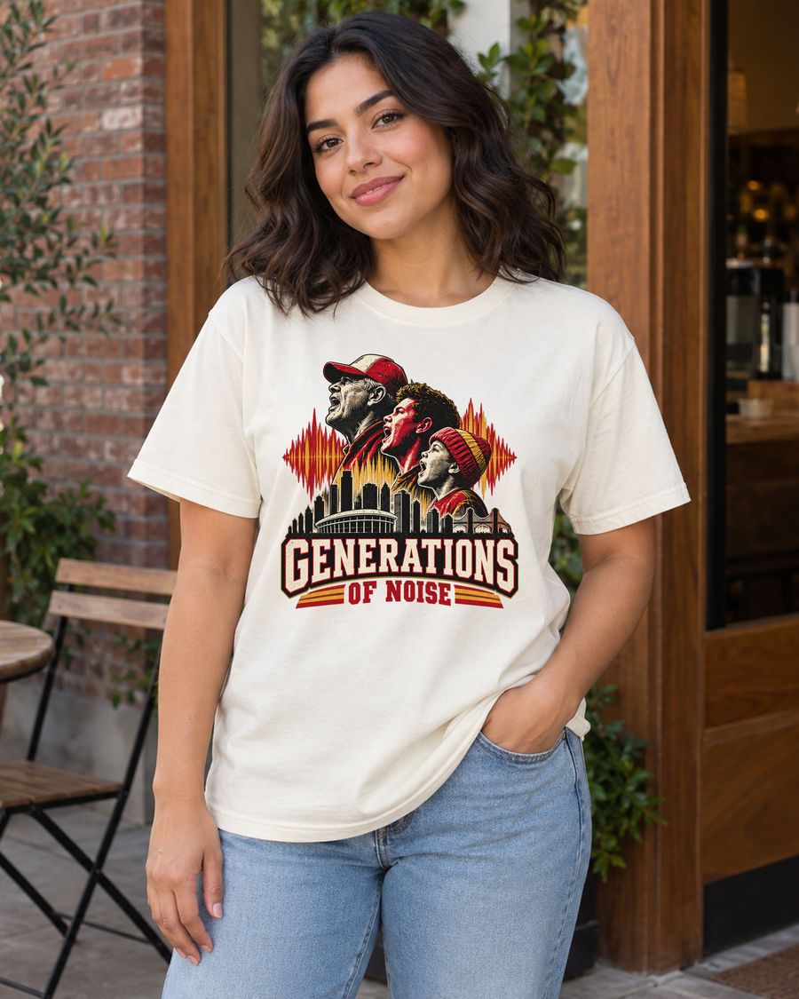 Generations of Noise KC football Premium T Shirt hero model