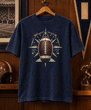 Football Compass Star T-shirt hanger mockup