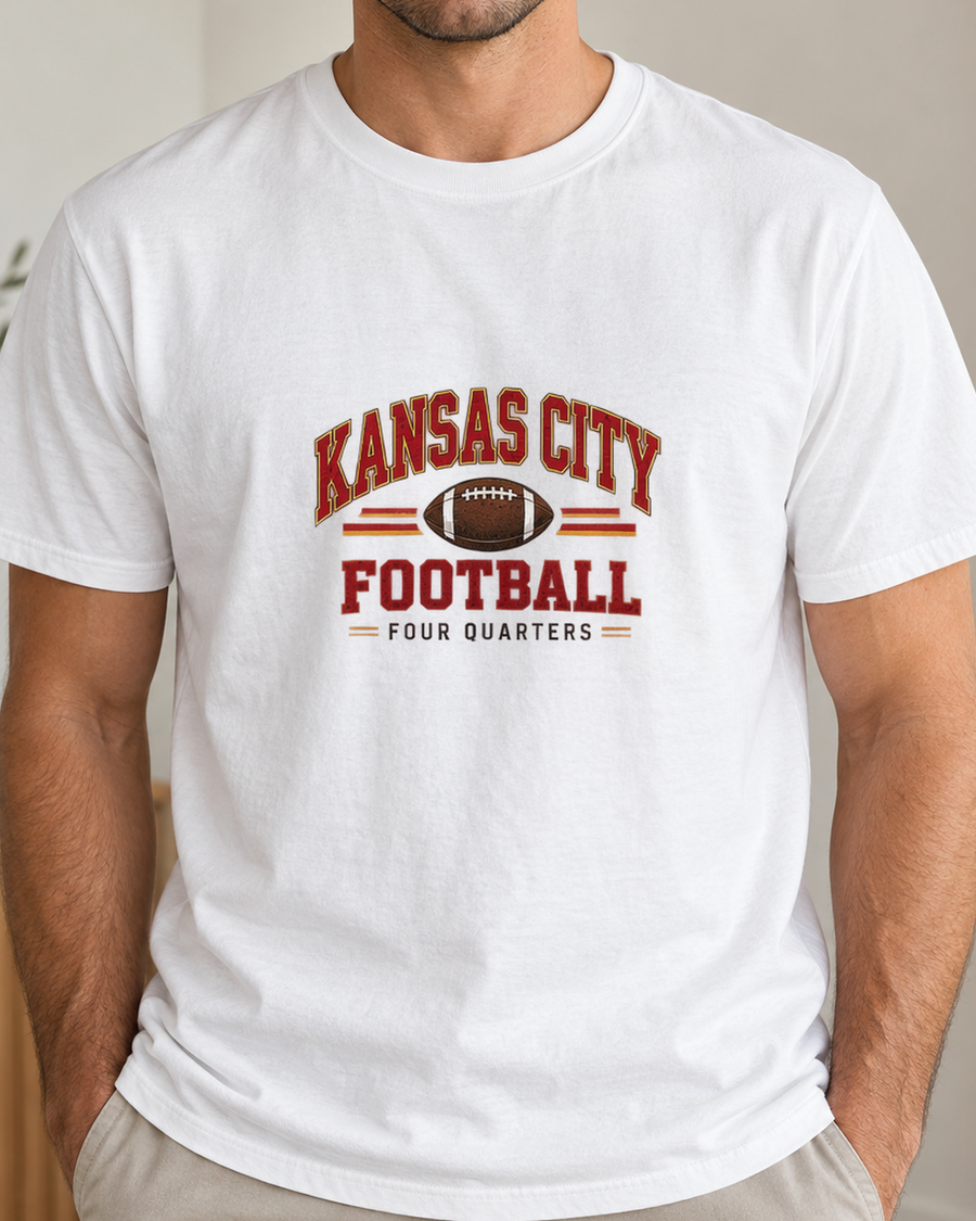 Kansas City Football Premium T Shirt close up