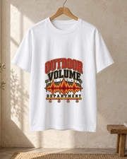 Outdoor Volume Department Premium T Shirt hanger view