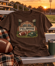 Coach Fieldhouse Heritage game day styled scene