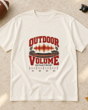 Outdoor Volume Department Premium T Shirt flat lay
