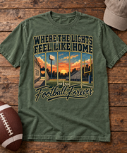 Where The Lights Feel Like Home Comfort Colors flat lay