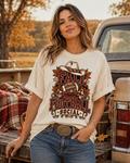 Fall Football Social game day T-shirt hero mockup