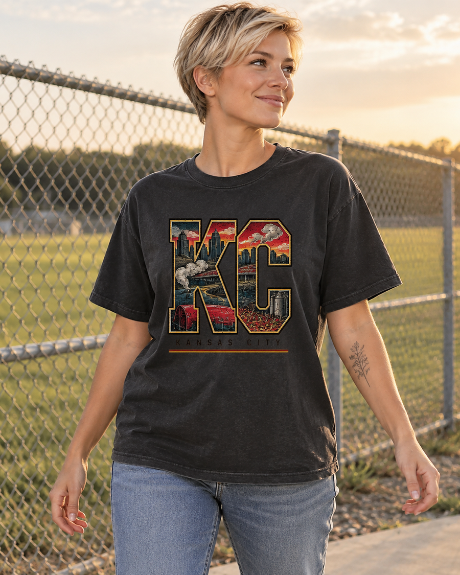 KC All In One Premium T Shirt female lifestyle