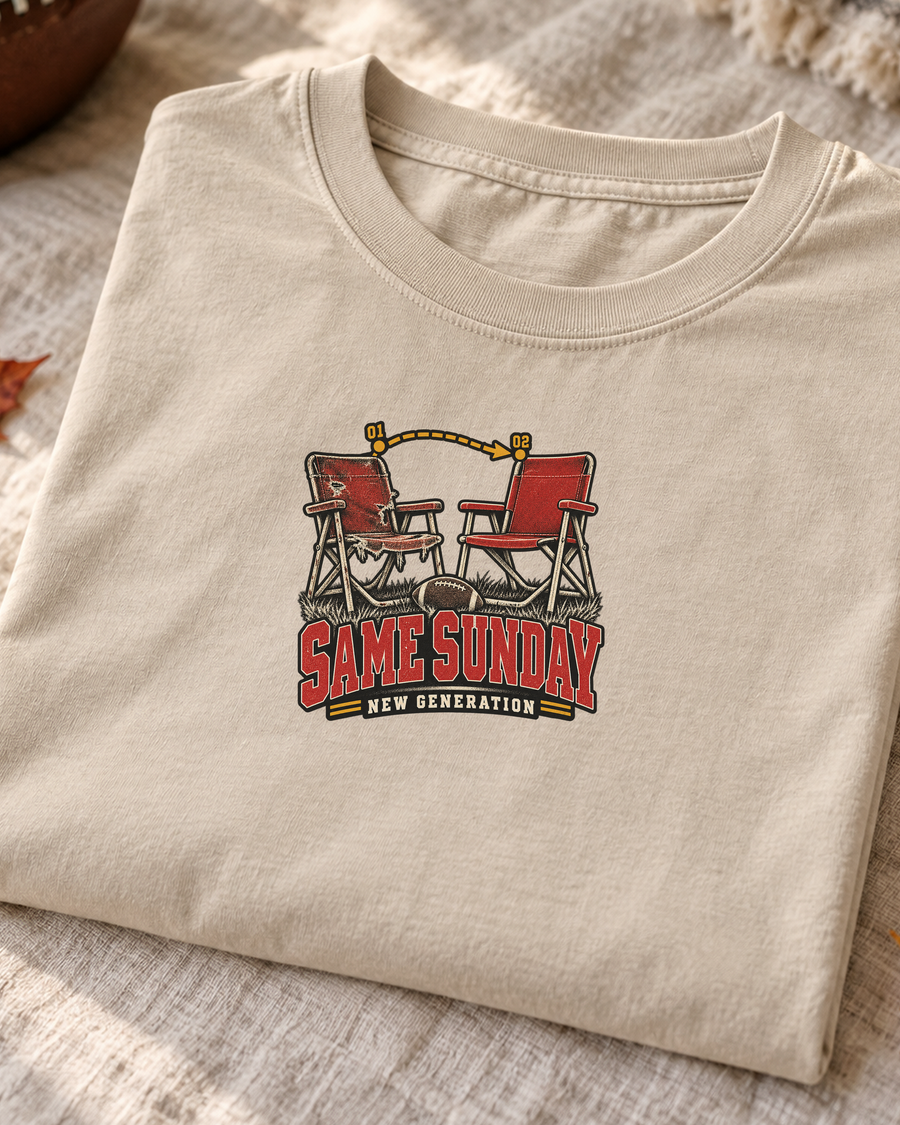 Same Sunday New Generation Premium T Shirt folded detail