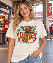 Football Snack Collage T-shirt hero model mockup