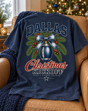 Dallas Christmas Kickoff holiday football tee mockup