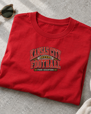Kansas City Football Four Quarters Premium T Shirt folded detail