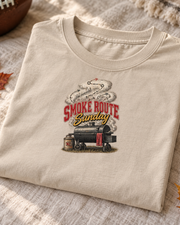 Smoke Route Sunday Premium T Shirt folded detail