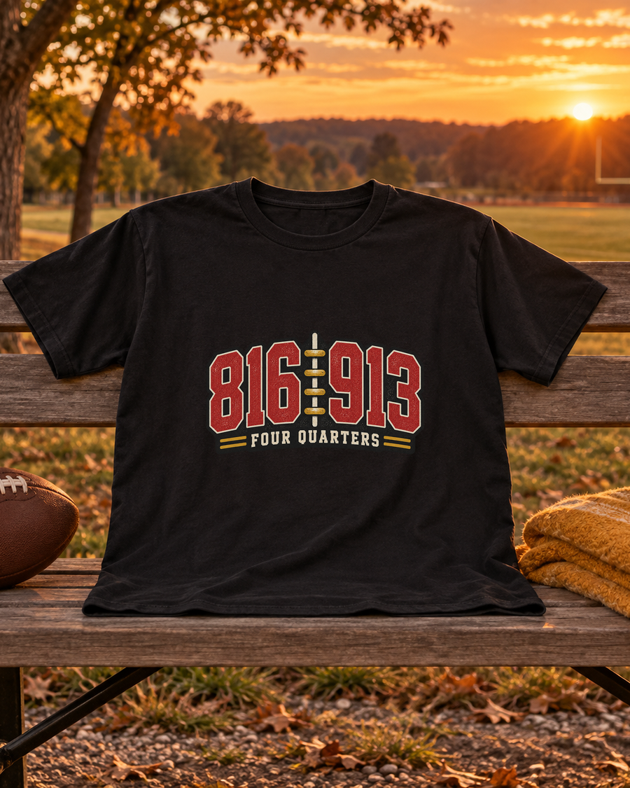 816 913 Four Quarters Premium T Shirt styled scene