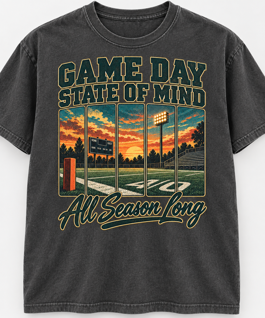 Game Day State of Mind football design detail