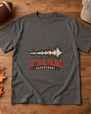Outdoor Volume Waveform Premium T Shirt flat lay