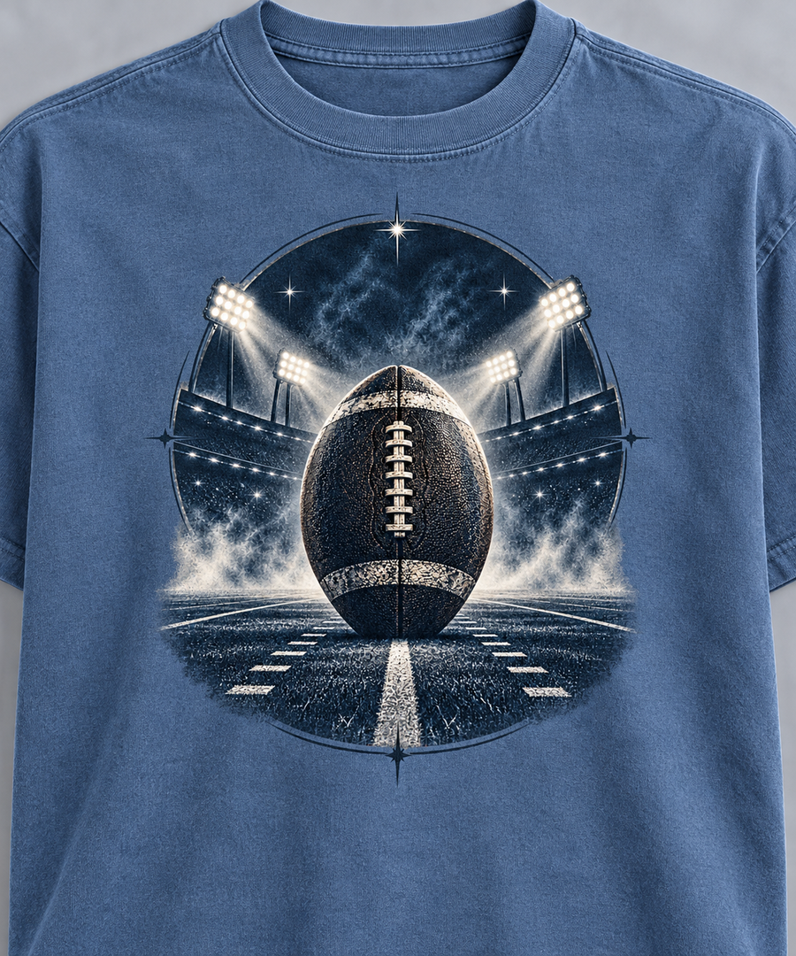 Dark Stadium Football vintage design detail