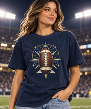 Football Compass Star western T-shirt hero mockup