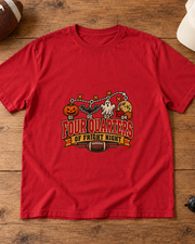 Four Quarters of Fright Night Premium T Shirt flat lay