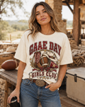 Game Day Girls Club football T-shirt hero mockup