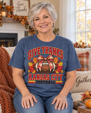 Give Thanks Kansas City Football product lifestyle mockup
