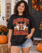 Kansas City Ghost Football Halloween premium T shirt model mockup