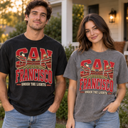 San Francisco Under the Lights Comfort Colors 1717 T-shirt mockup 2