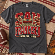 San Francisco Under the Lights Comfort Colors 1717 T-shirt mockup 4
