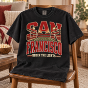 San Francisco Under the Lights Comfort Colors 1717 T-shirt mockup 5