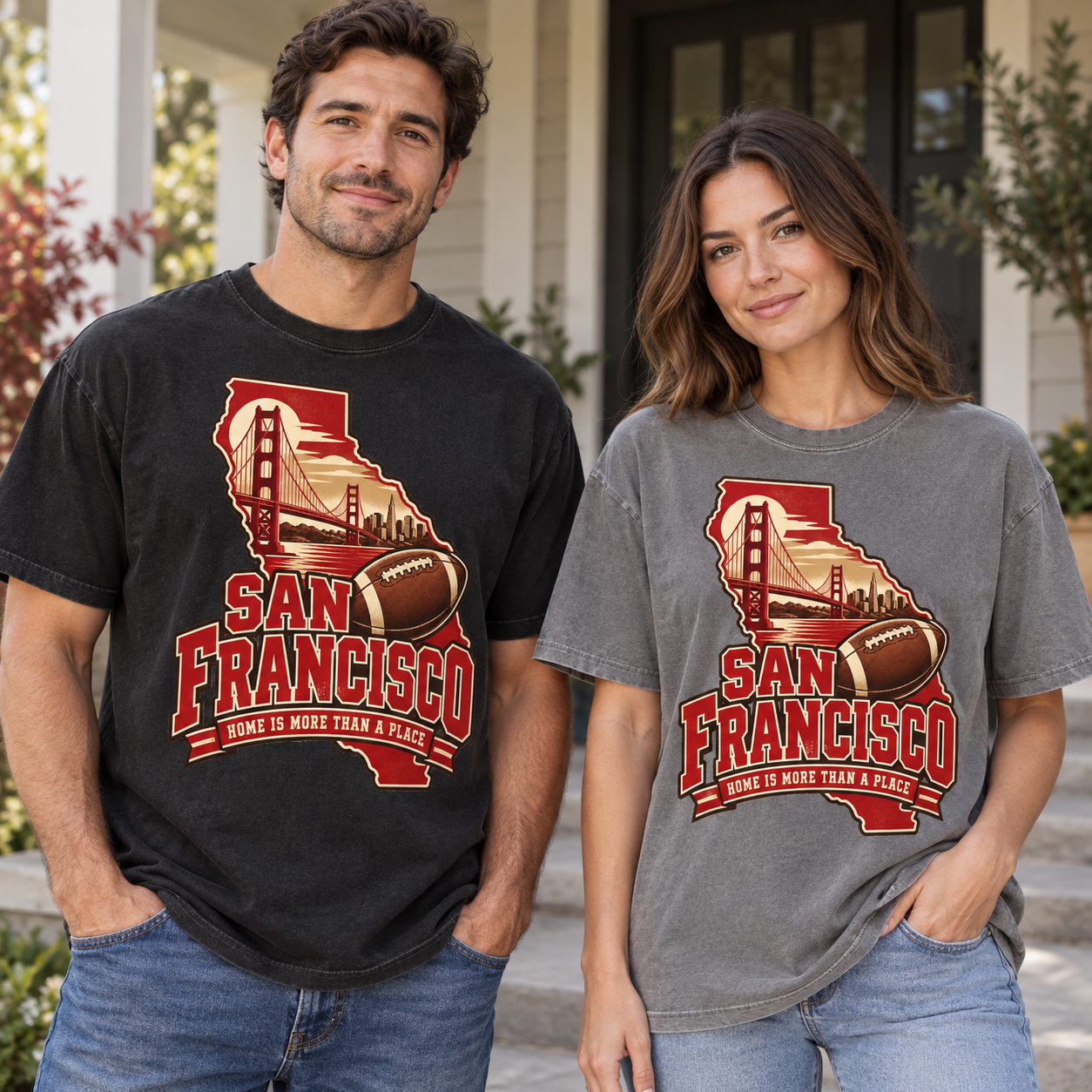 San Francisco Home Is More Than a Place Comfort Colors 1717 T-shirt mockup 2